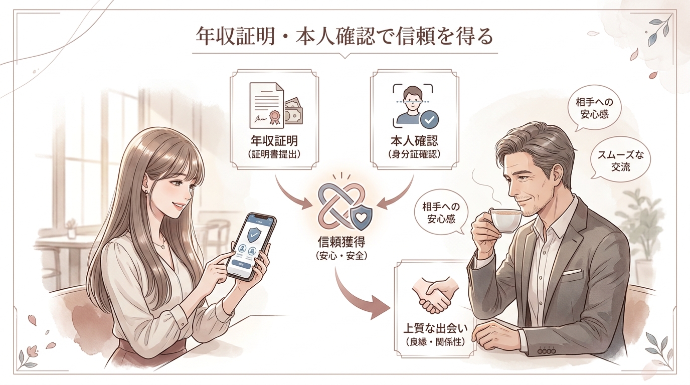 年収証明・本人確認で信頼を得る