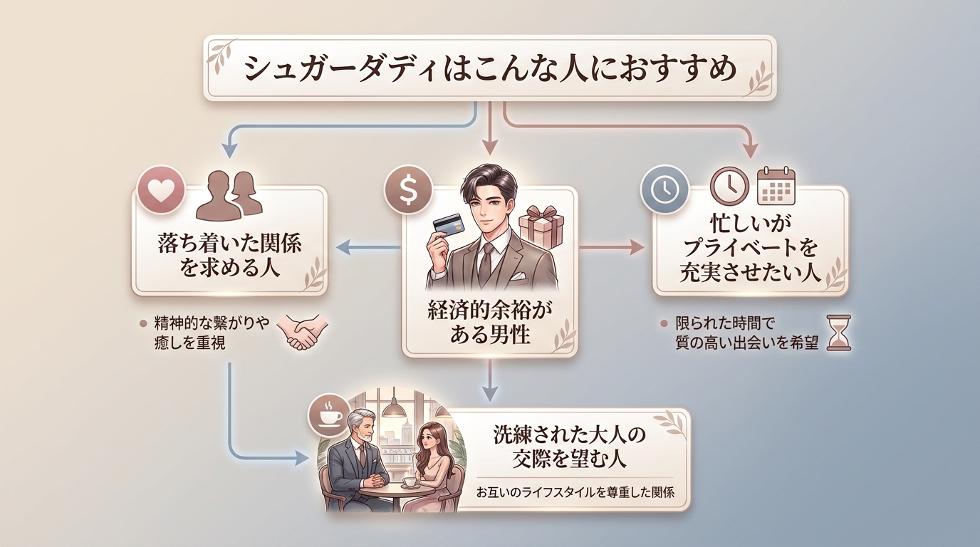 シュガーダディはこんな人におすすめ