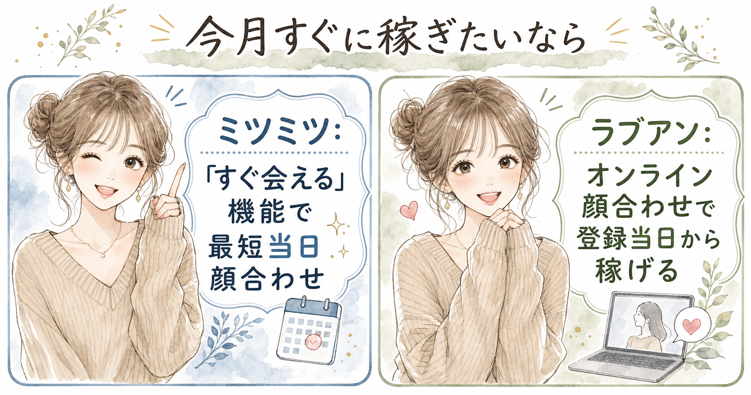 今月すぐに稼ぎたいなら