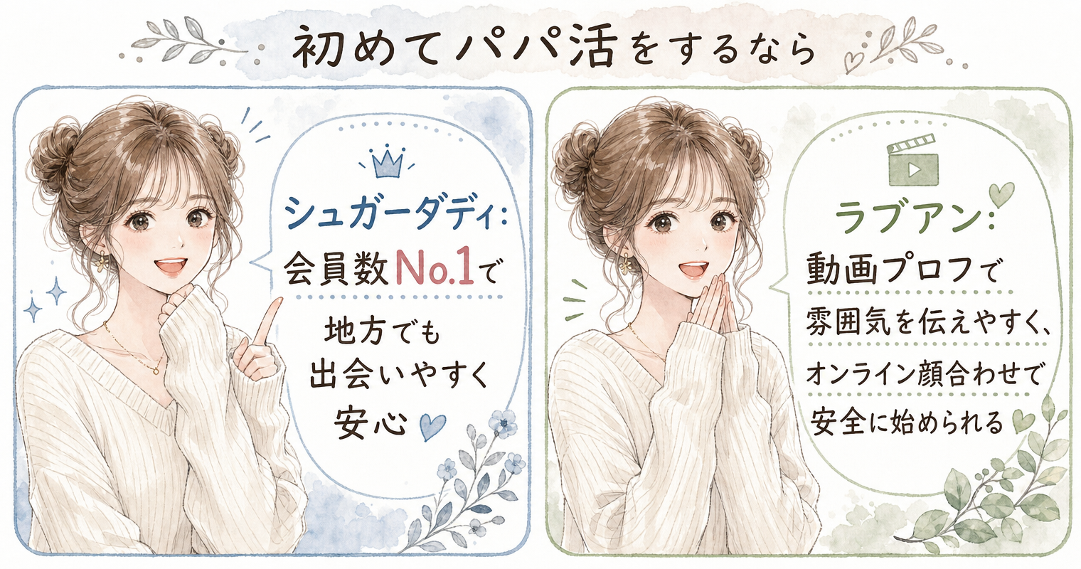 初めてパパ活をするなら